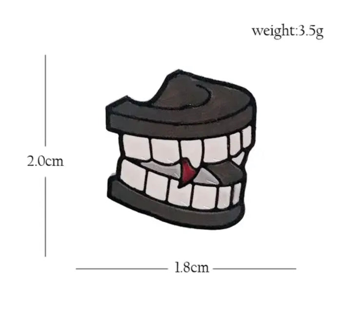 Teeth Dentition Enamel Pin