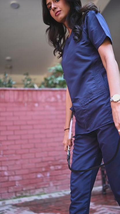 Female Navy Blue Scrubs