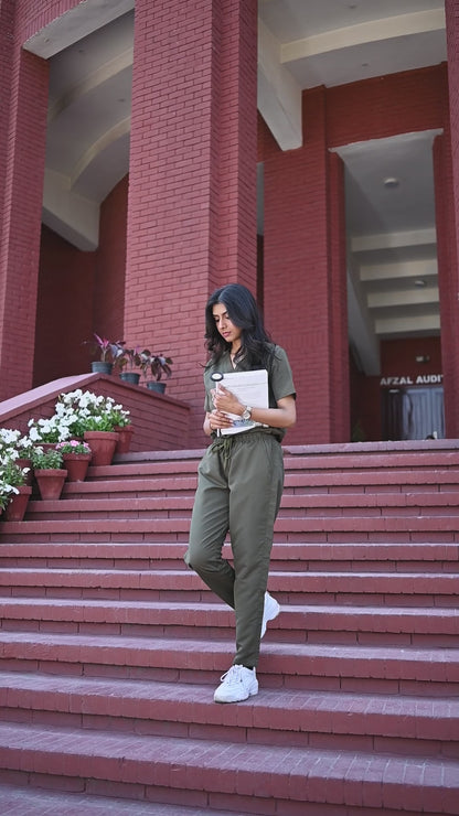 Female Olive Green Scrubs